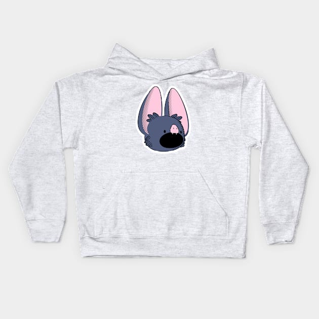 Screaming Bat Kids Hoodie by naturalhabitatshorts